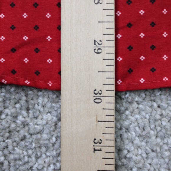 Society of Threads Shirt Men 15-15 1/2, 33/34 Medium Red Flip Cuff Slim Fit L/S - Picture 11 of 12